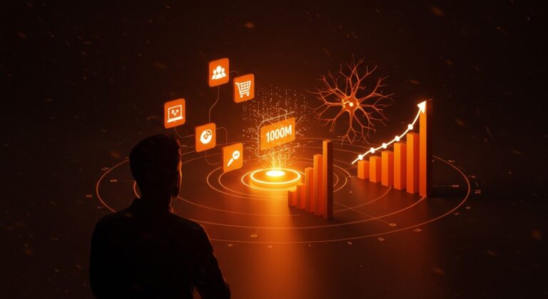 Fundador observando expansión global de e-commerce SaaS tras funding de 100M, competencia con Shopify destacada en startups LATAM.