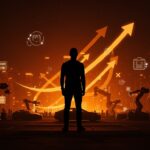 Líder tecnológico reflexionando sobre desafíos de Tesla 2026 en el mercado de vehículos eléctricos y conducción autónoma.