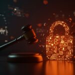 Representación visual del bloqueo judicial a la ley de age gating en Texas y su impacto en derechos digitales y startups tecnológicas.