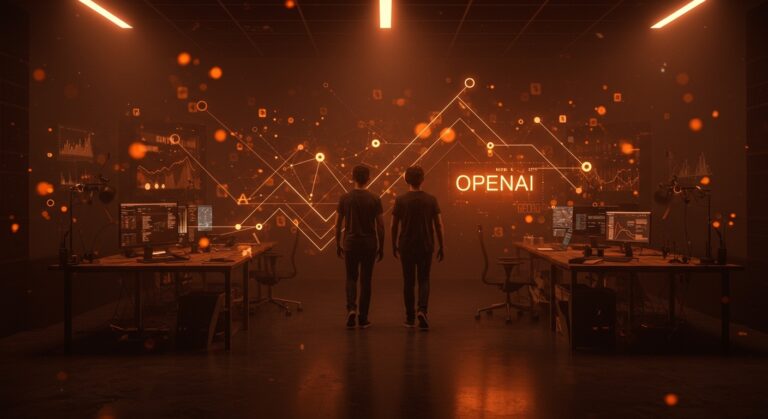 Dos cofundadores de Thinking Machines Lab parten hacia OpenAI, ilustrando el impacto en el ecosistema tech y la evolución de startups en IA.