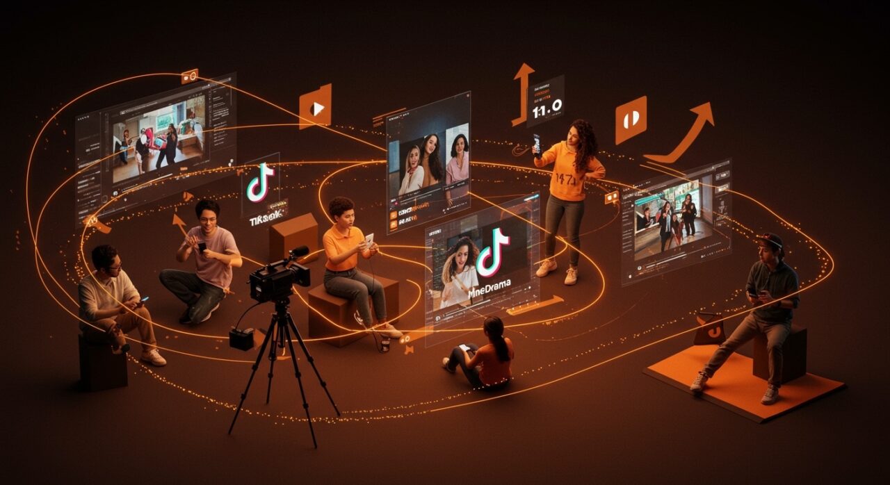 Lanzamiento de PineDrama de TikTok con creadores digitales produciendo micro dramas en video corto, destacando tendencias tecnológicas y oportunidades en startups LATAM.