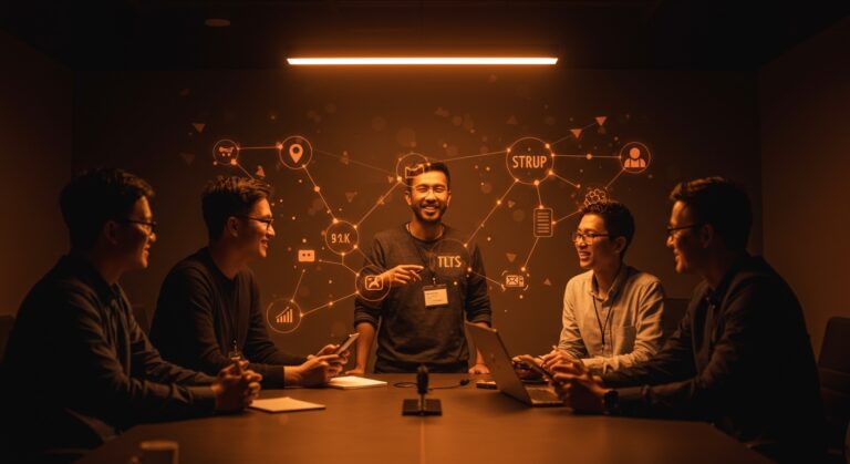 Comunidad tech exclusiva para fundadores de startups, mostrando networking, mentoría y oportunidades en TNW Council.