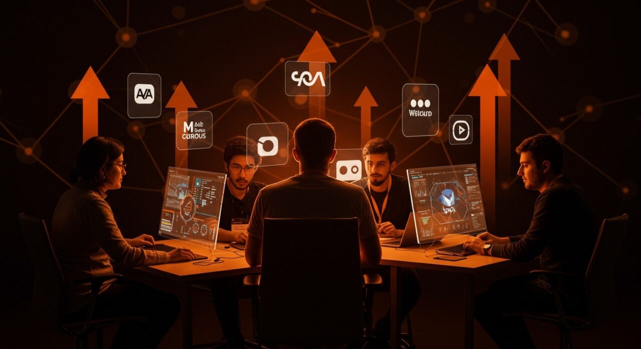 Startups media y entretenimiento colaborando en innovadoras tecnologías durante Disrupt Startup Battlefield, destacando tendencias y founders LATAM.