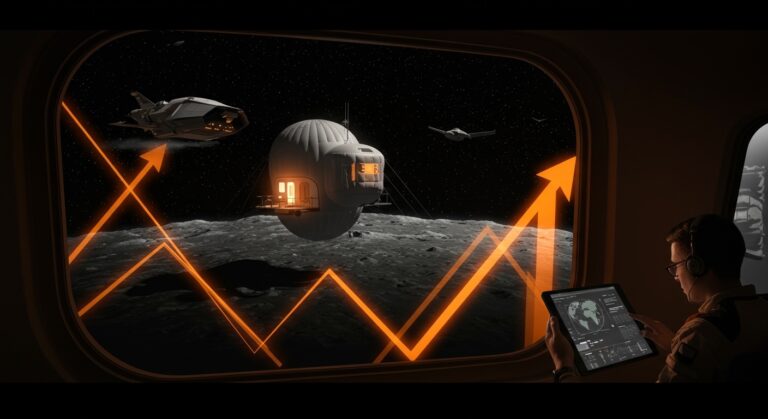Hotel lunar hinchable de la startup GRU Space destacando tendencias de turismo espacial e innovación tecnológica.