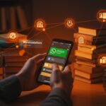 Uso de inteligencia artificial y WhatsApp para revolucionar la venta colaborativa de libros usados en startups innovadoras.