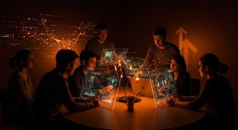 Startup trabajando en visión artificial open source de inteligencia artificial aplicada a agricultura, industria y salud, resaltando tecnología e innovación.