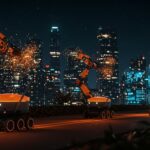 Robots de delivery autónomo y emprendedores utilizando visión artificial y IA aplicada en startups de LATAM para automatización.