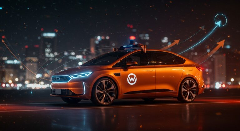 Robotaxi Waymo RT con rebranding de Zeekr destacando tendencias en movilidad autónoma y su impacto en startups.