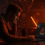 Founder preocupado frente a error crítico causado por la actualización Windows 11 KB5074109 en startup tecnológica.