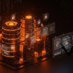 Fundador tecnológico frente a centros de datos de Wisconsin con gráficos de acuerdos de confidencialidad y transparencia en el contexto de desarrollo económico.