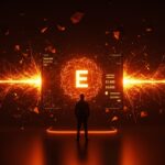 Silueta de fundador tecnológico frente a interfaz digital con redes neuronales y cifras de inversión, destacando la Serie E de xAI y alianzas estratégicas en IA.