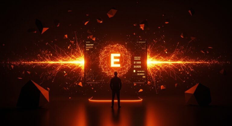 Silueta de fundador tecnológico frente a interfaz digital con redes neuronales y cifras de inversión, destacando la Serie E de xAI y alianzas estratégicas en IA.