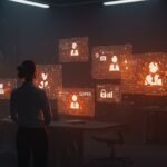 Escena editorial de fundador de startup enfrentando solicitudes GDPR ignoradas, simbolizando desafíos de cumplimiento legal y protección de datos en tecnología.