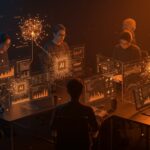 CTOs colaborando en implementación de agentes IA para maximizar ROI y productividad en empresas tecnológicas.