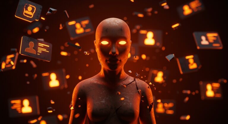 Agente de inteligencia artificial mostrando habilidades autogeneradas inefectivas en un entorno digital abstracto, ilustrando limitaciones en automatización IA para startups tech.