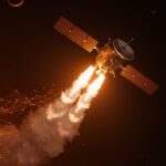 Satélite Trinity impulsado por agua como combustible innovador para viajes espaciales y propulsión de cohetes, tecnología disruptiva de General Galactic.