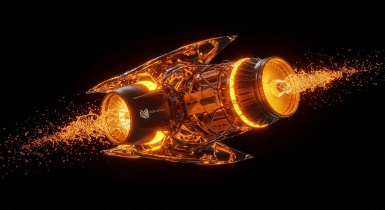 Propulsión espacial innovadora utilizando agua como combustible por General Galactic, tecnología revolucionaria para viajes interplanetarios.