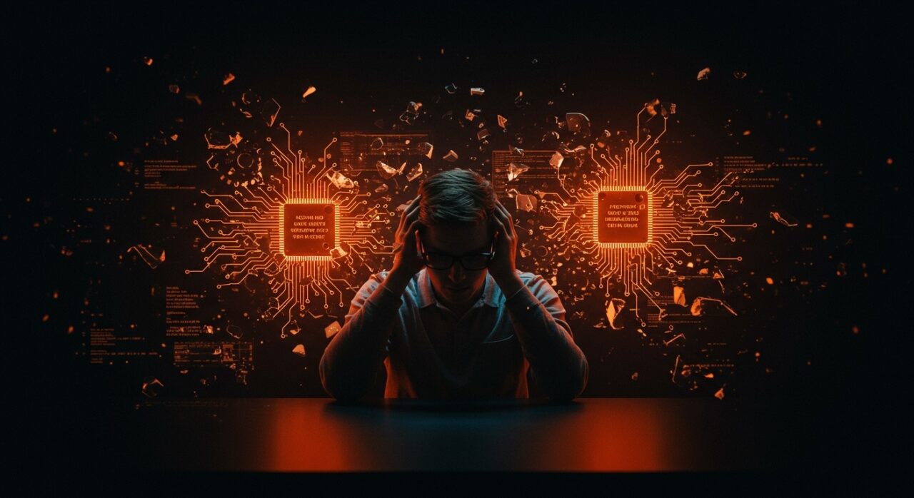 Desarrollador de software enfrentando el AI slop y los retos de calidad en software generado por inteligencia artificial.