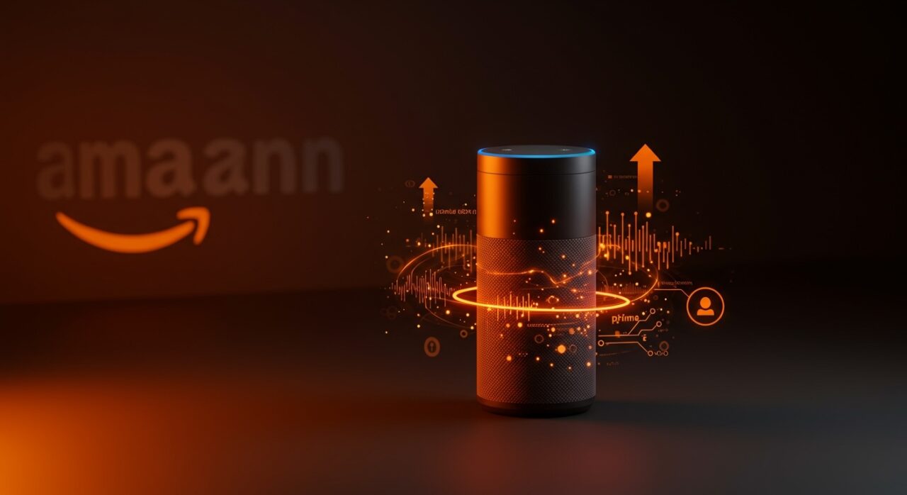 Alexa+ de Amazon mostrando su inteligencia artificial conversacional para startups tech y usuarios Prime en EE.UU. 2026.