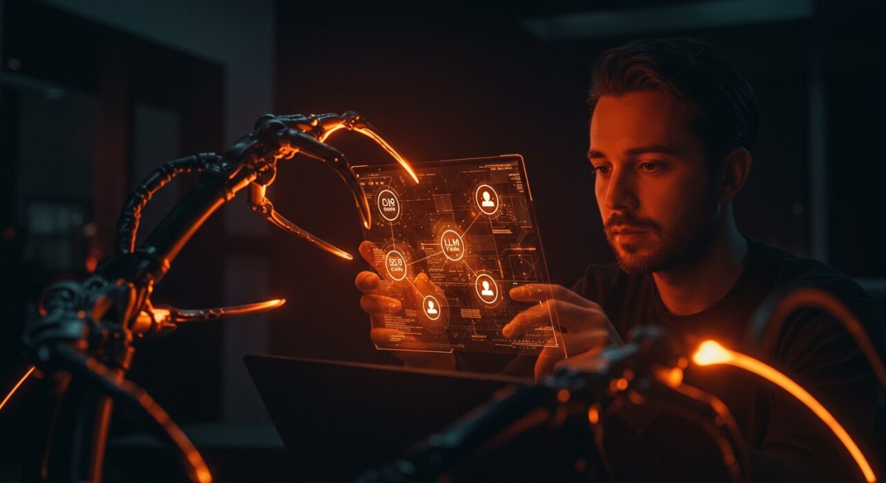 Andrej Karpathy presentando el framework Claws para la orquestación de agentes LLM en startups de tecnología.