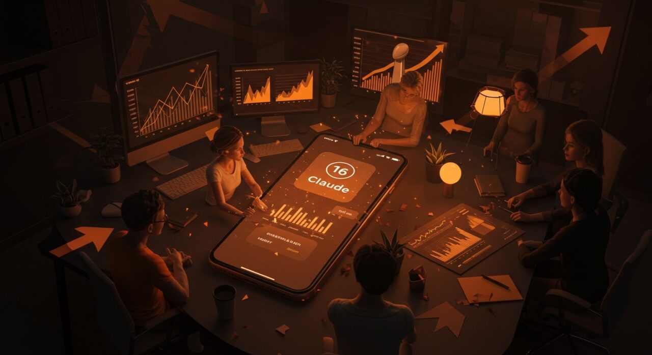 Estrategia de marketing creativo e inteligencia artificial impulsando la app Claude al top 10 en startups tech.