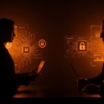 Conflicto entre Anthropic y el Pentágono representado como un enfrentamiento tecnológico sobre ética e inteligencia artificial.