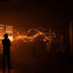 CEO de Anthropic enfrentando desafíos éticos en inteligencia artificial frente a demandas del Pentágono, en un ambiente tecnológico moderno.