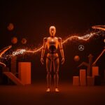 Robot humanoide recibiendo inversión de Google y Mercedes-Benz en ronda Series A, destacando crecimiento en robótica y startups tecnológicas.