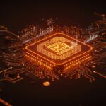 CPU x86-64 mostrando 557 registros, visualizando optimización de rendimiento e infraestructura tecnológica para startups.