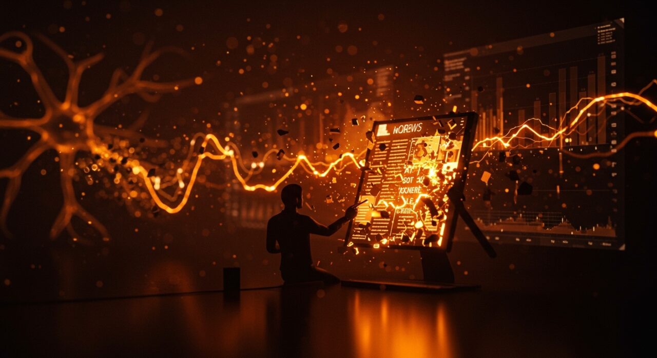 Imagen editorial que representa el retiro de un artículo sobre Matplotlib debido a citas falsas generadas por inteligencia artificial, destacando ética y automatización en periodismo con IA.