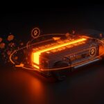 Batería ion-litio innovadora para vehículos eléctricos con tecnología startup y avance en movilidad eléctrica.
