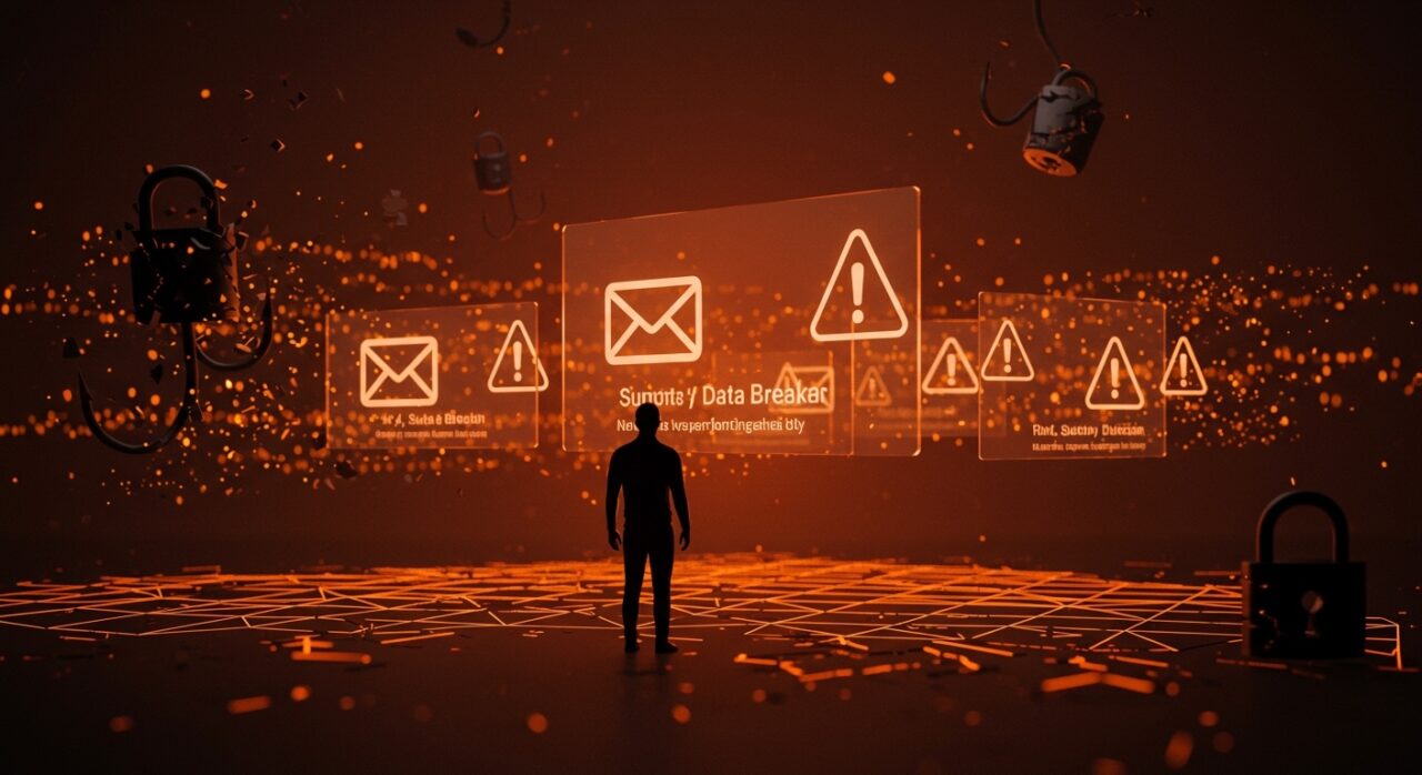 Brecha de datos en Substack exponiendo emails y teléfonos, ilustración de vulnerabilidades en ciberseguridad para startups.