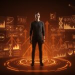 Bryan Johnson presentando su programa Immortals de longevidad con tecnología avanzada y biohacking en el sector healthtech.