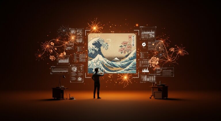 Startup innovadora utilizando búsqueda visual basada en IA aplicada al arte ukiyo-e para transformar tecnología y computer vision.