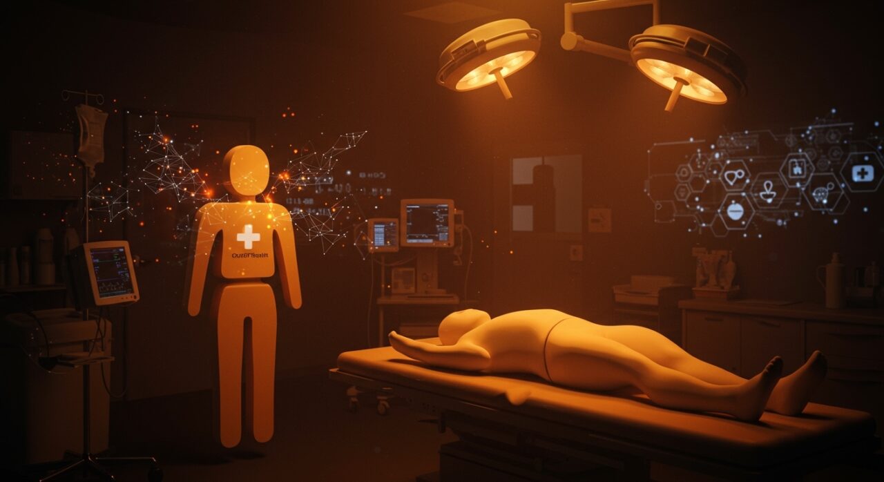 Fallo de ChatGPT Health en emergencias médicas, simbolizado con IA médica insegura y alertas en un entorno hospitalario crítico.