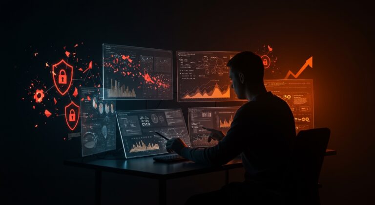 Founder analizando vulnerabilidad crítica de Cisco para proteger la seguridad informática de startups en 2023.