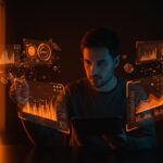 Founder técnico analizando reportes personalizados generados por IA para mejorar su productividad con Claude Code insights.