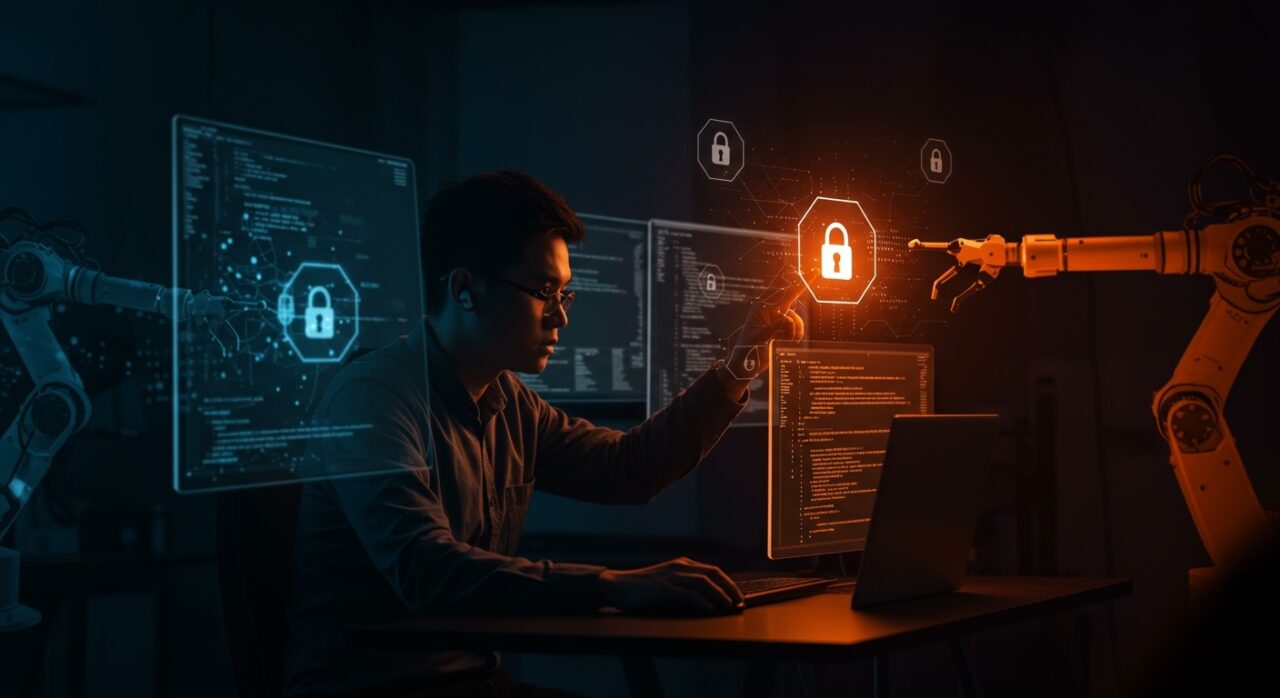Herramienta de IA Claude Code Security detectando vulnerabilidades en código para ciberseguridad en startups tech.