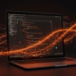Terminal macOS con pestañas verticales y asistente de IA Claude Code, destacando productividad y automatización en desarrollo de software.