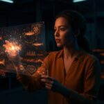 Fundadora de startup biotecnológica Codebreaker Bioscience analizando microbioma acuícola para innovación en salmonicultura en Chile.