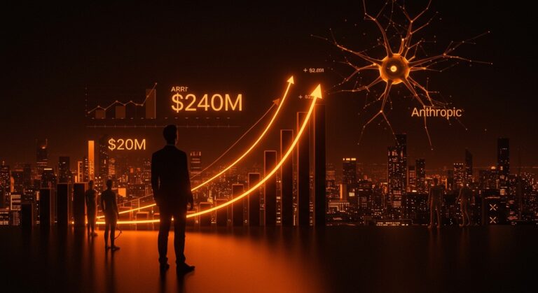 Líder tecnológico contemplando el crecimiento de Cohere hacia IPO en IA empresarial con ingresos anuales de 240 millones de dólares.