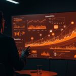 Fundador aplicando al programa Speedrun de a16z con gráficos de aceleradora y flujos de inversión en estilo editorial con paleta naranja y negro.