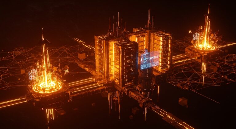 Centros de datos IA orbitales de Sophia Space mostrando supercomputación espacial y computadoras espaciales para infraestructura tecnológica en la economía espacial.