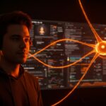 Creador digital mostrando autenticidad en un entorno influenciado por contenido generado por IA, representando la creator economy y la diferenciación digital.