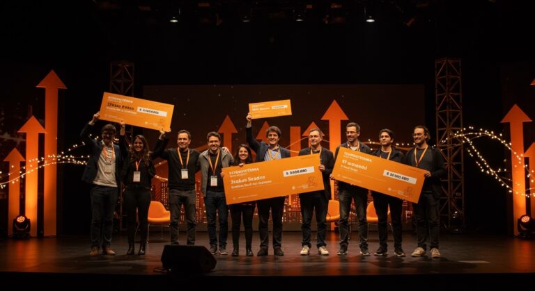 Ganadores del Desafío Emprendedor Banco de Chile 2026 celebrando premios e innovación de impacto social en startups chilenas.
