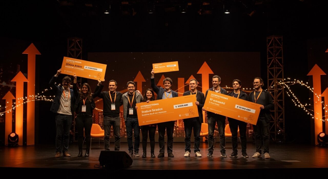 Ganadores del Desafío Emprendedor Banco de Chile 2026 celebrando premios e innovación de impacto social en startups chilenas.