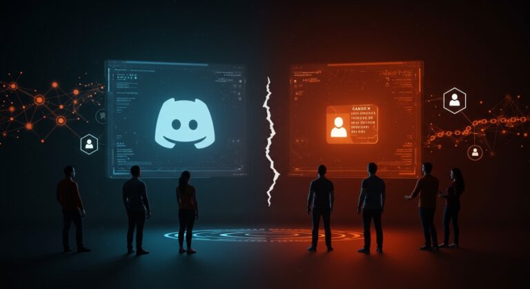 Migración masiva de startups tech de Discord a Matrix debido a verificación obligatoria, representando privacidad y plataformas descentralizadas.