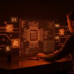 Emuko emulador rápido de RISC-V en Rust arrancando Linux, imagen conceptual de desarrollo tecnológico y arquitecturas abiertas.