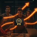 Startup certificada por Enisa celebrando su crecimiento y acceso a financiación pública bajo la Ley de Startups en España.