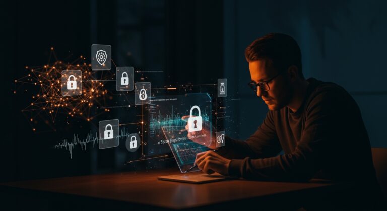 Protección de secretos .env con cifrado para seguridad en desarrollo frente a herramientas IA como GitHub Copilot en startups.